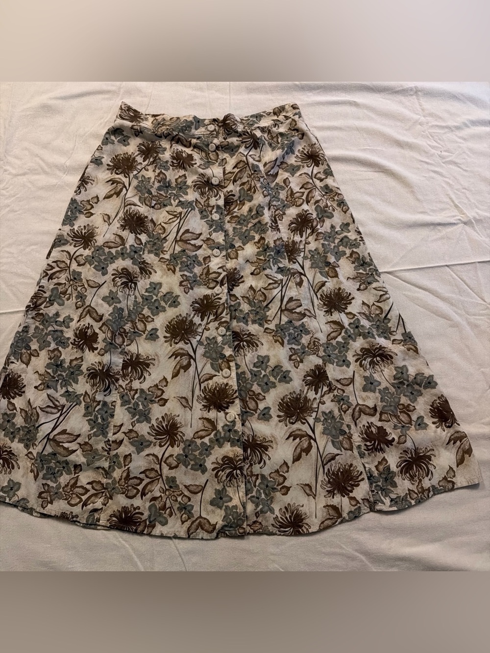 Vintage Trending 90s Cottagecore Sag Harbor Floral Skirt Whimsigoth Grunge L